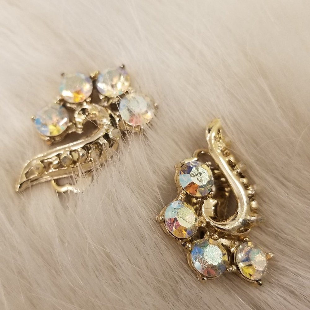 Vintage Rhinestone Clip Ons